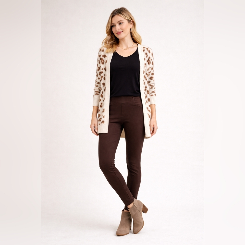 St. John's Bay Dark Brown Skinny Leg Petite Leggings
